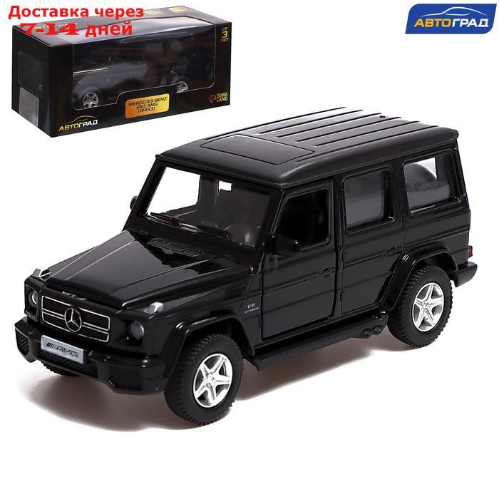 Машина металлическая MERCEDES-BENZ G63 AMG, 1:32, открываются двери, инерция, цвет чёрный - фото 1 - id-p209302402