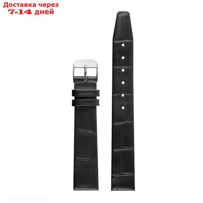 Ремешок для часов, мужской, 16 мм, натуральная кожа, чёрный - фото 2 - id-p209935002