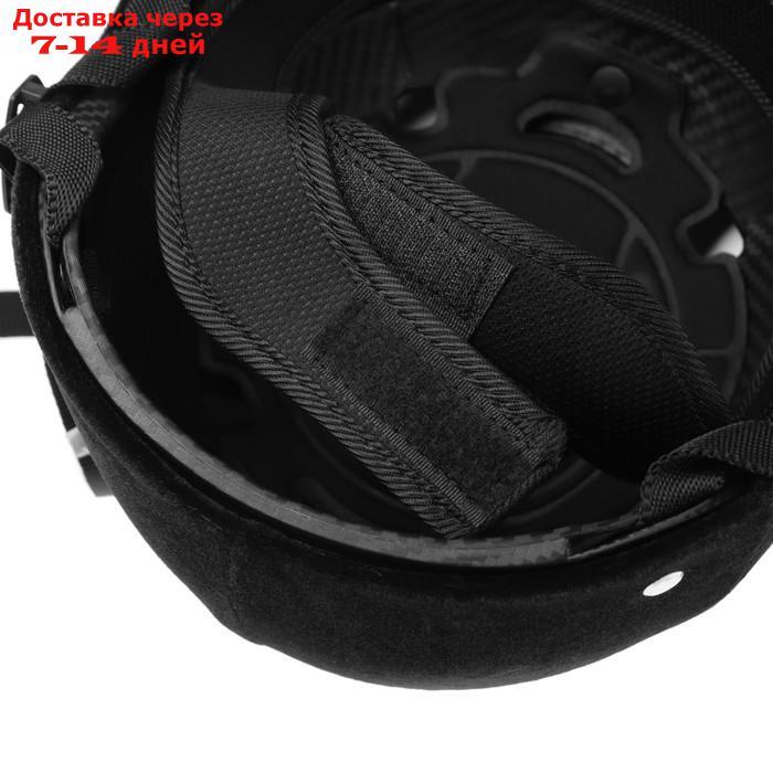 Шлем для верховой езды, бархат, одноразмерный, бархатный, черный - фото 8 - id-p209935031