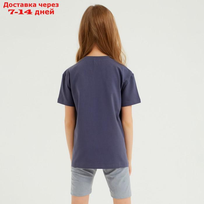 Велосипедки детские MINAKU: Casual Collection KIDS, цвет серый, рост 110 - фото 4 - id-p209305374