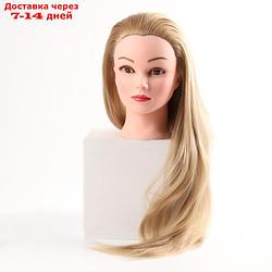 Голова учебная, искусственный волос, 55-60 см, без штатива, цвет блонд