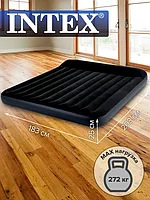 Надувной матрас INTEX Pillow Rest Classic с подголовником 183x203x25 см