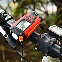 Велосипедный фонарь Bicycle Lamp Function King AS0808 (фара, сигнал, сигнализация, спидометр, дистанция и т.д.
