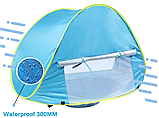 Детская палатка - домик с бассейном / Тент игровой с защитой от солнца самораскладывающийся 120 х 80 х 70 см., фото 7