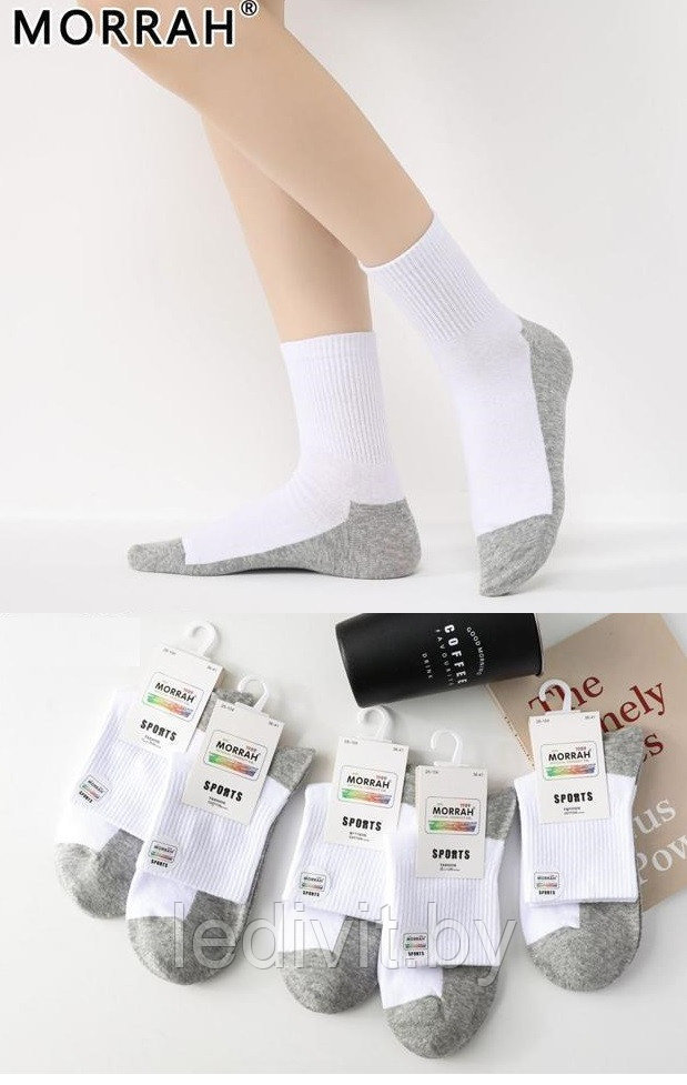 Женские белые носки - фото 1 - id-p210014209