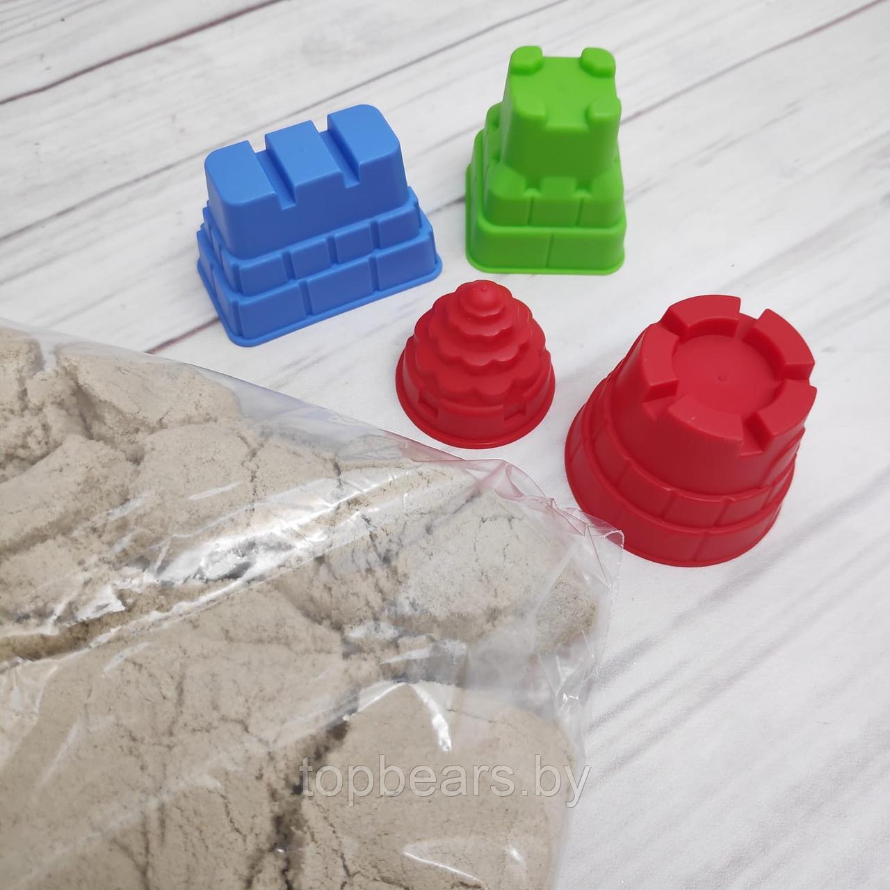 Набор для творчества GENIO KIDS Умный кинетический песок "Сказочный замок" (песок 1 кг, 4 формочки + - фото 5 - id-p210014302
