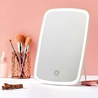 Зеркало для макияжа со светодиодной подсветкой и сенсорным управлением Tri-color LED Makeup Mirror XW-088