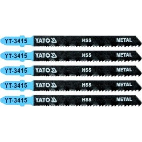 Полотна для электролобзика по металлу и Al 75x100x1,0мм 24-10TPI (5шт) "Yato" YT-3415