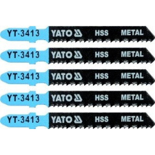 Полотна для электролобзика по металлу 50x75x1,0мм 12TPI (5шт) "Yato" YT-3413