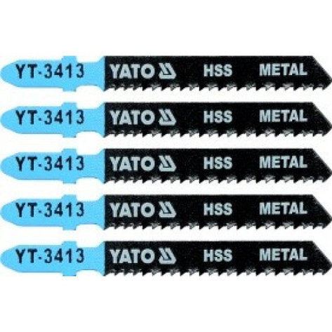 Полотна для электролобзика по металлу 50x75x1,0мм 12TPI (5шт) "Yato" YT-3413, фото 2