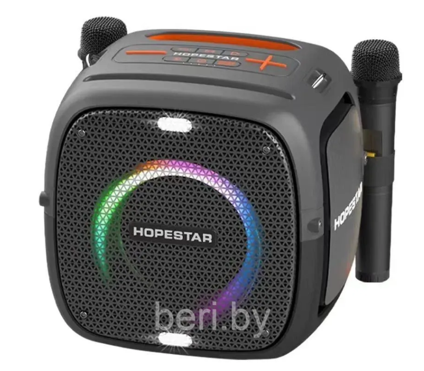 Портативная Bluetooth Колонка Hopestar Party One, 80 Вт, 2 микрофона - фото 1 - id-p210019344