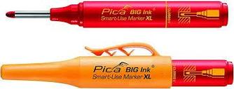 Строительный маркер для глубоких отверстий Pica BIG Ink Smart-Use Marker XL, красный