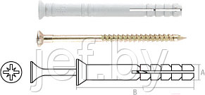 Дюбель-гвоздь 8х140 мм полипропилен потай 5 кг STARFIX SMV2-42994-5, фото 2