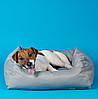 Лежанка - пуфик для животных Happy Friends / Лежак - кровать 56.00 х 50.00 см. Cветло - серый, фото 8