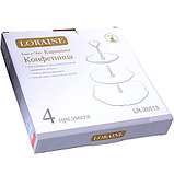 Конфетница этажерка  3-ярусная   белая LOREINE LR 26513, фото 4