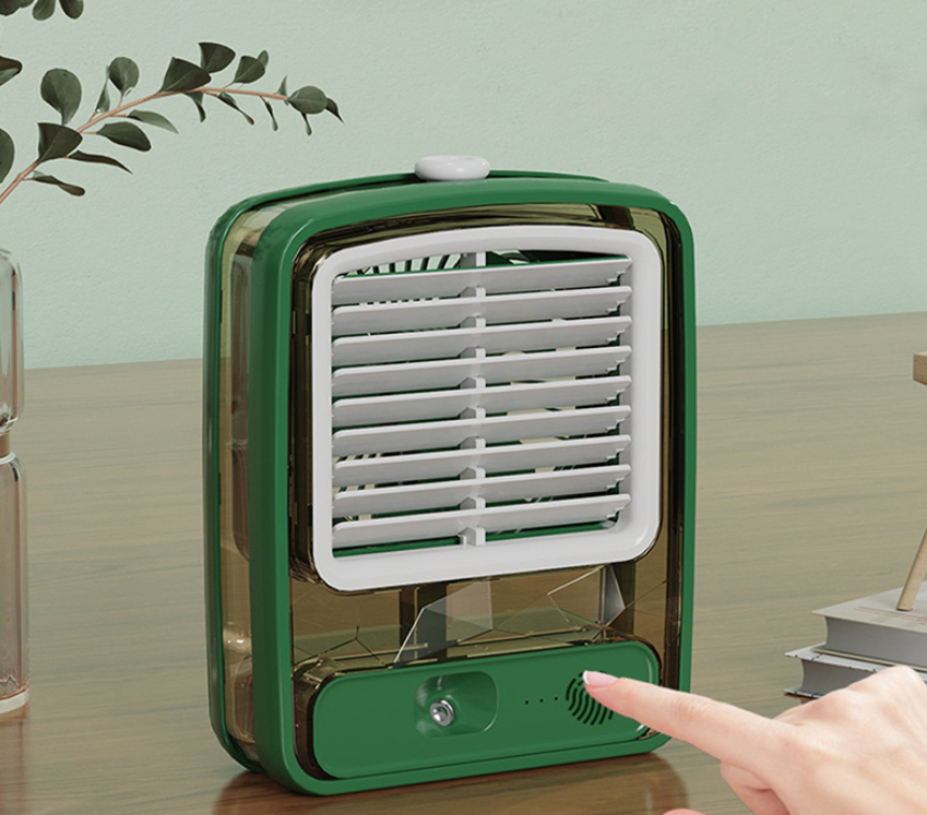 Настольный мини - вентилятор Light air conditioning MINI FAN беспроводной (увлажнение и охлаждение, 3 режима) - фото 6 - id-p210051850