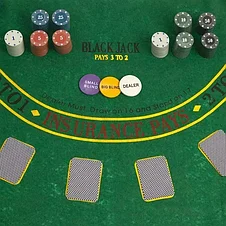Покер, набор для игры (карты 2 колоды, фишки 200 шт.), без номинала, 60 х 90 см, фото 2