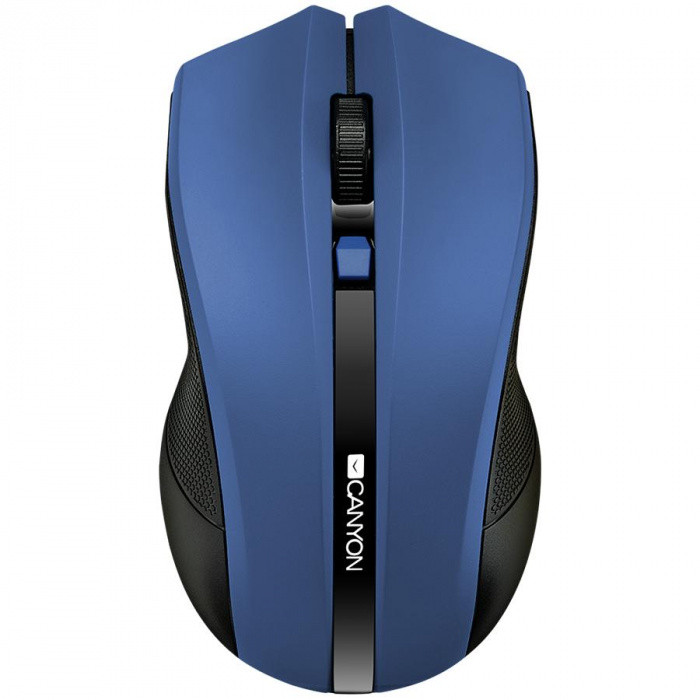 CANYON MW-5 2.4GHz wireless Optical Mouse with 4 buttons, DPI 800/1200/1600, Blue, 122*69*40mm, 0.067kg - фото 1 - id-p210055842