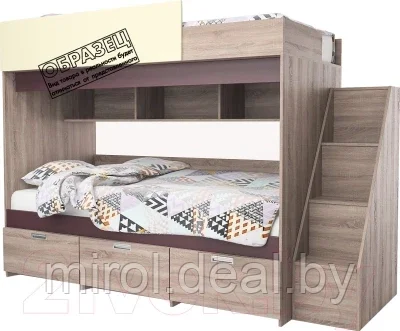 Двухъярусная кровать Мебель-КМК Бамбино 3-1 0527 - фото 1 - id-p210060731