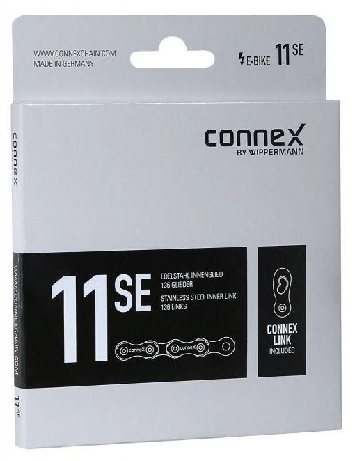 Цепь Connex, 11sE, для электровел-в, 11 скор., 1/2" x 11/128", 136 зв.,серебристый