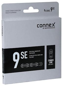 Цепь Connex 9sE, для электровел-в, 9 скор., 1/2" x 11/128", 136 зв., серебристый