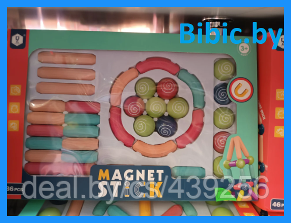 Детский магнитный конструктор Magnet Stick 36 деталей, детская ...