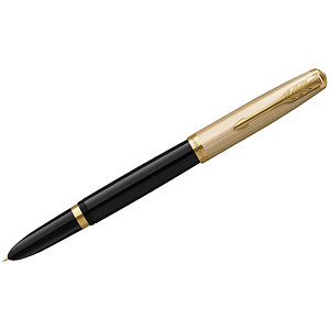 Ручка перьевая Parker 51 Deluxe Black GT, 0,8мм