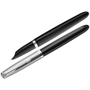 Ручка перьевая Parker 51 Black CT, 0,8мм