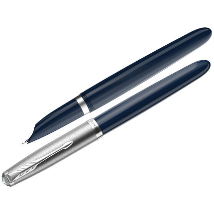 Ручка перьевая Parker 51 Midnight Blue CT, 0,8мм, фото 2