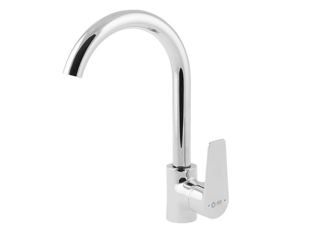 Смеситель для кухни (Lt) D35, серия FOB AV Engineering (Поворотный излив, длина 16,7 см, высота 20 см)