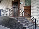 Поручни (перила) из металла, с элементами ковки, наружные, фото 7