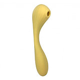 Гибкий вагинально-клиторальный смарт-вибратор Magic Motion Bobi желтый, фото 3