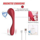 Гибкий вагинально-клиторальный смарт-вибратор Magic Motion Bobi красный, фото 8