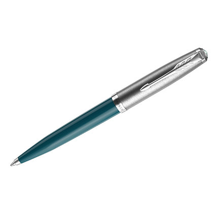 Ручка шариковая Parker 51 Teal Blue CT, 1 мм, фото 2