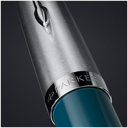 Ручка шариковая Parker 51 Teal Blue CT, 1 мм, фото 2