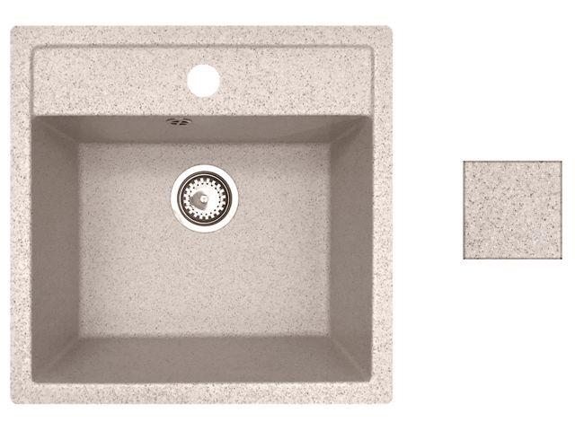 Мойка кухонная из искусственного камня STAR гранит 510х505 мм, AV Engineering - фото 1 - id-p184670745