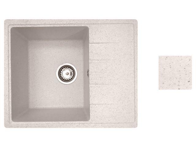 Мойка кухонная из искусственного камня PLATINUM песочный 570х465 мм, AV Engineering