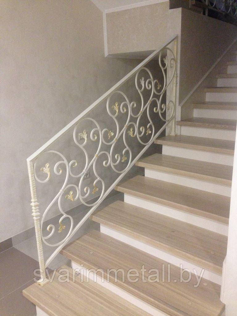 Металлические перила (поручни) с элементами ковки, внутринние