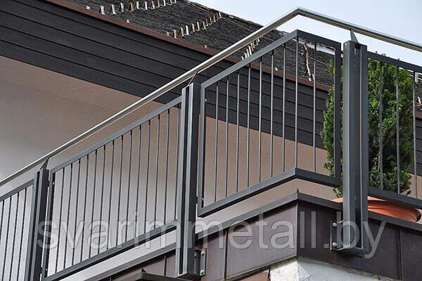 Балконное ограждение из металла - фото 10 - id-p210097591