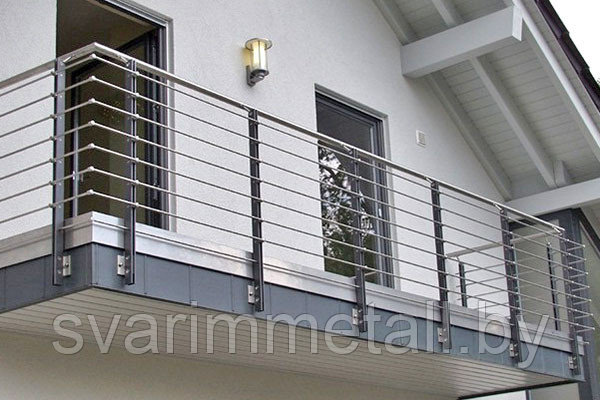 Балконное ограждение из металла - фото 1 - id-p210097591
