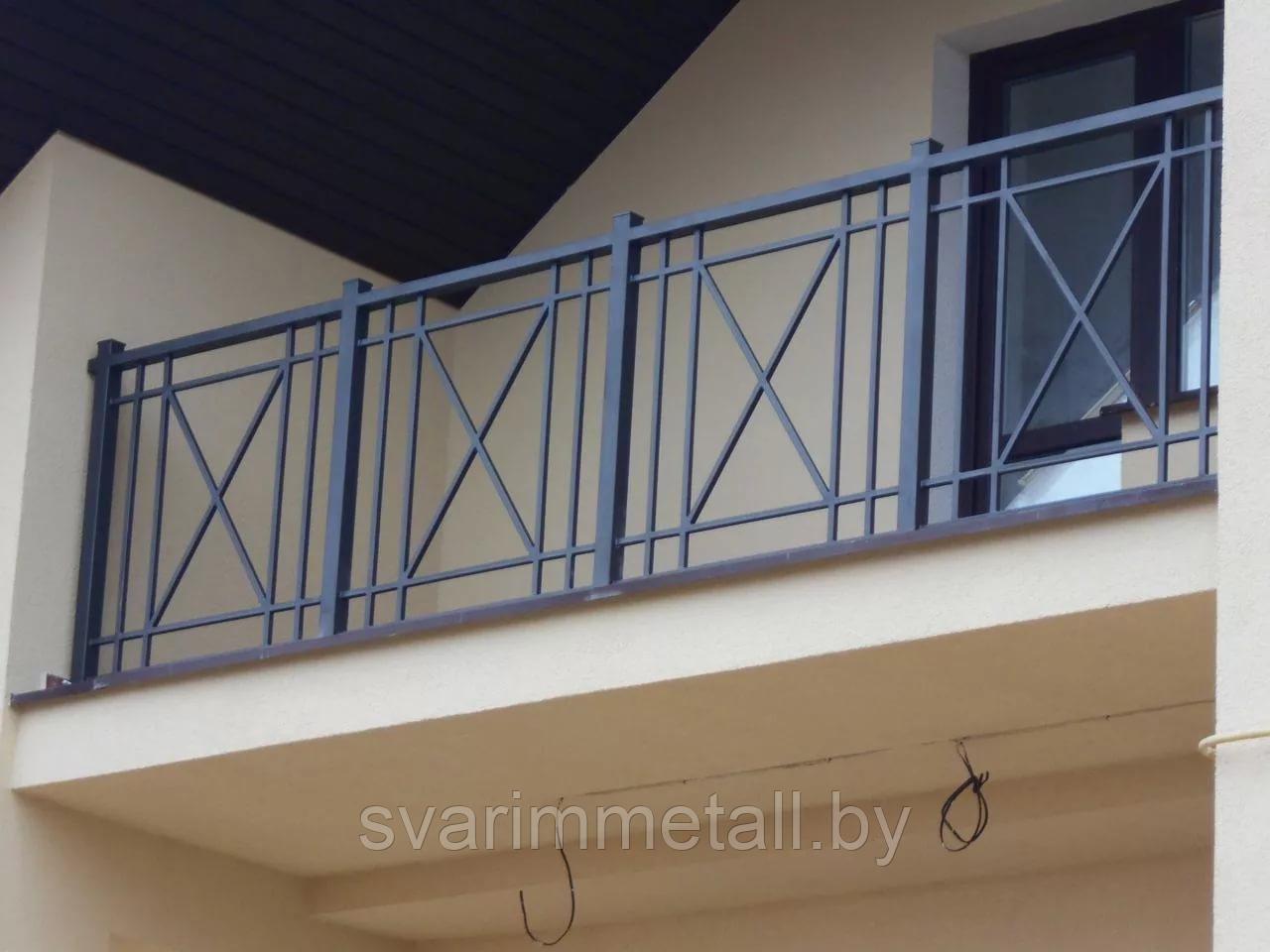 Балконное ограждение из металла - фото 10 - id-p210097593