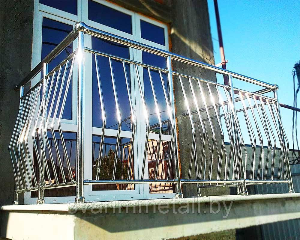 Балконное ограждение из нержавеющей стали - фото 1 - id-p210097598