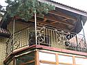 Металлические ограждения для балкона, с элементами ковки, фото 7