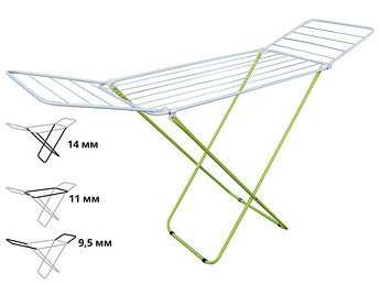 Сушилка для белья напольная, 16м, серия Maria, бело-зеленая, PERFECTO LINEA (Сушильное полотно - 16 метров,