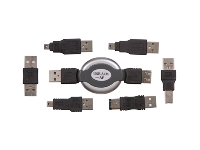 Набор USB 6 переходников + удлинитель (тип3) REXANT - фото 1 - id-p210100075