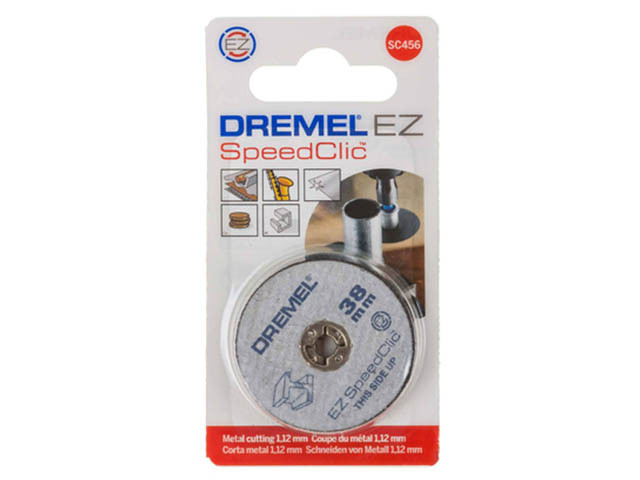 Круг отрезной 38 мм по металлу DREMEL SPEED CLIC SC456 (5 шт) - фото 1 - id-p210102842