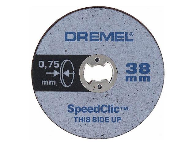 Круг отрезной 38 мм по металлу DREMEL SPEED CLIC SC409 (5 шт) - фото 1 - id-p210102944