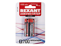 Аккумулятор тип AA "пальчиковый" 1.2В 1900мАч "REXANT" АК блистер 2 шт