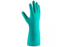Перчатки К80 Щ50 нитриловые защитные промышленные, р-р 7/S, зеленые, JetaSafety (Защитные промышленные