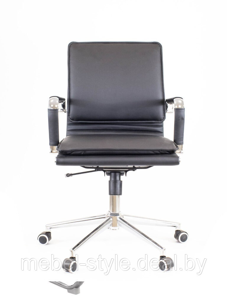 Кресло Нерей хром для комфортной работы в офисе и дома, стул NEREY в коже PU - фото 9 - id-p210105021